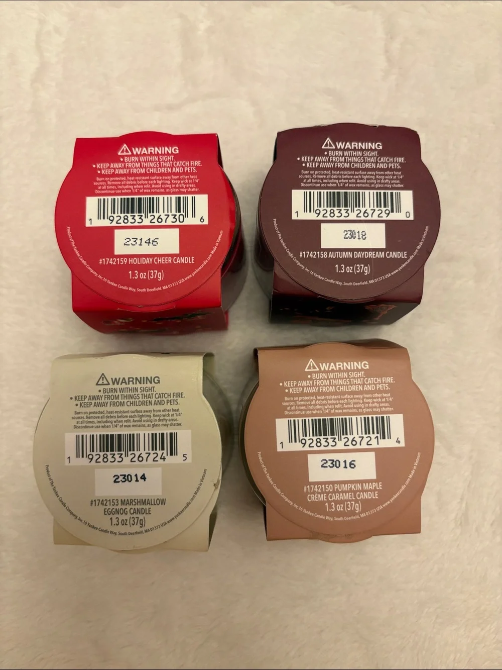 Yankee Candle 4-Pack Fall Winter Scents 1.3 oz